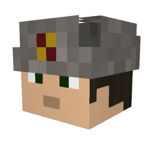 rockchallenge Minecraft avatar head, 3D render
