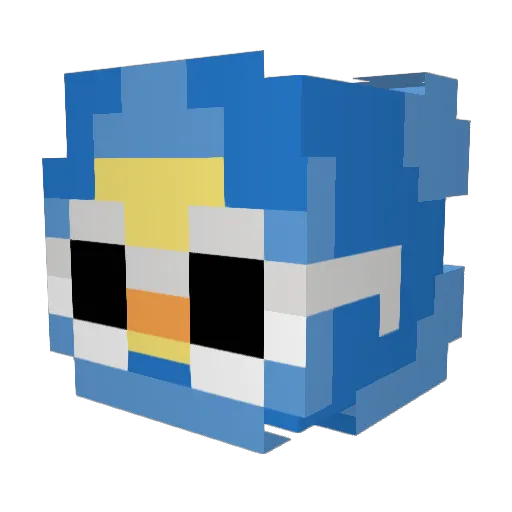 rocket9591 Minecraft avatar head, 3D render
