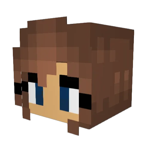 rocketleonhardt Minecraft avatar head, 3D render