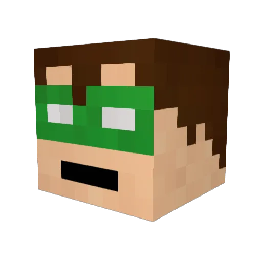 rocketrod82 Minecraft avatar head, 3D render