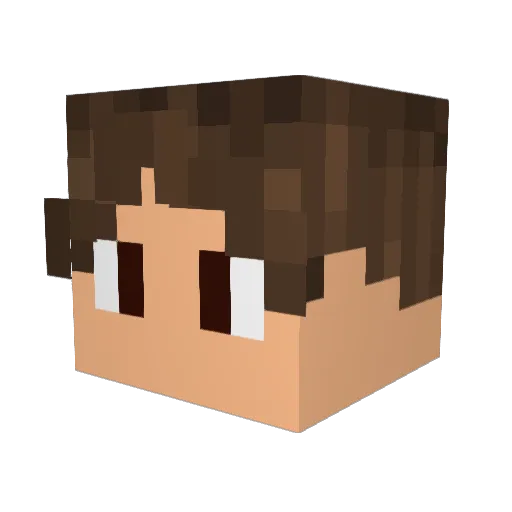 rockingsimon Minecraft avatar head, 3D render