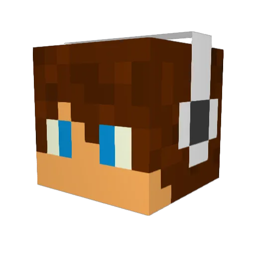 rockinsly Minecraft avatar head, 3D render