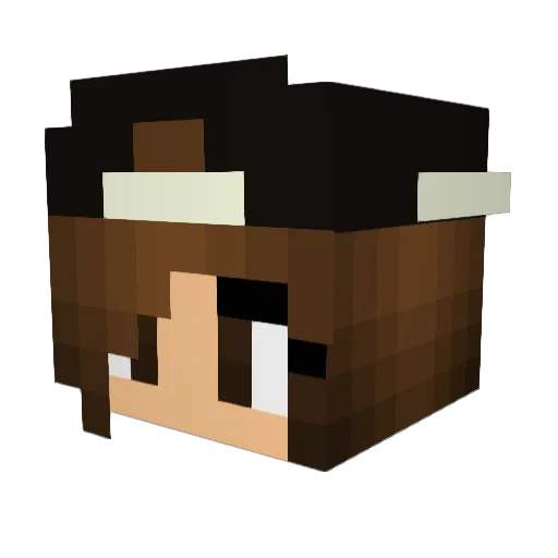 rockman057 Minecraft avatar head, 3D render