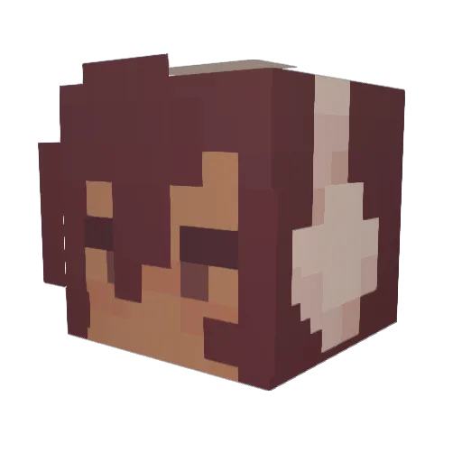 rockpickr Minecraft avatar head, 3D render