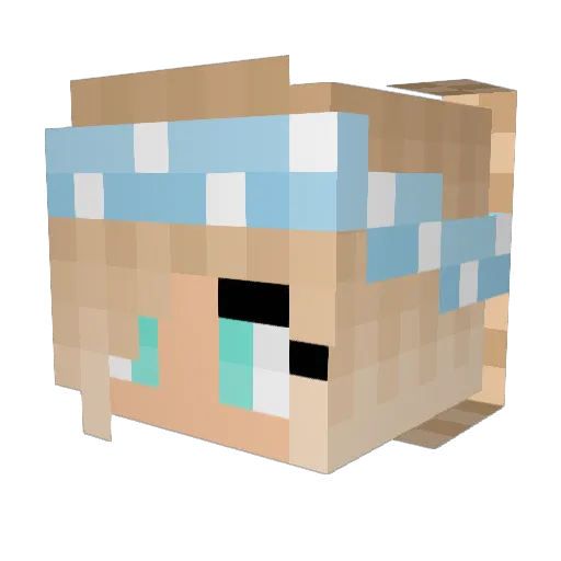 rockstar06 Minecraft avatar head, 3D render