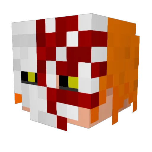 rockstar_23 Minecraft avatar head, 3D render