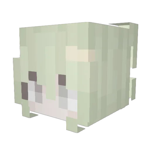 rockstarangel Minecraft avatar head, 3D render