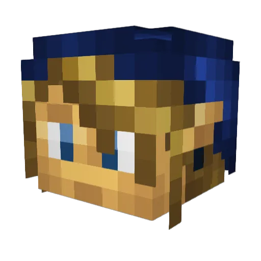 rockster1324 Minecraft avatar head, 3D render