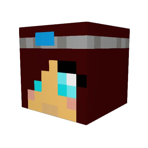 rockster2012 Minecraft avatar head, 3D render