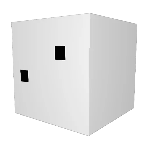 rocktherock Minecraft avatar head, 3D render