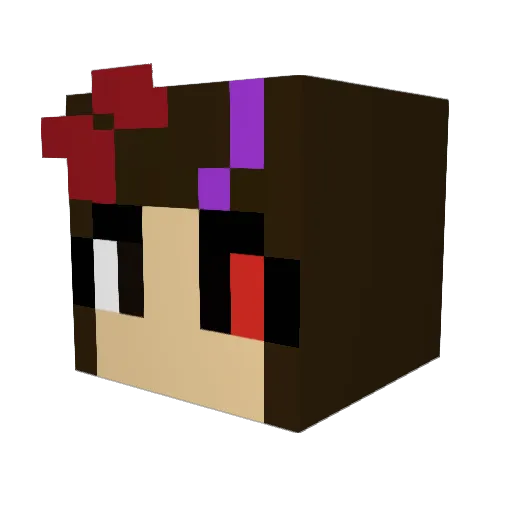 rockusnarus Minecraft avatar head, 3D render