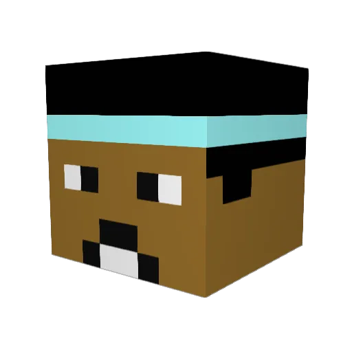 rockwork14 Minecraft avatar head, 3D render