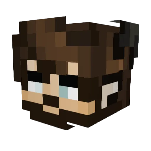 rocky070 Minecraft avatar head, 3D render