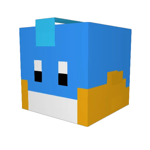 rockydog2000 Minecraft avatar head, 3D render