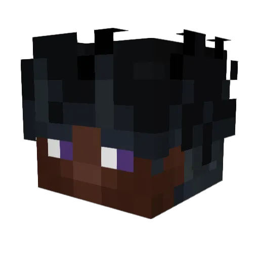 rockyfu Minecraft avatar head, 3D render