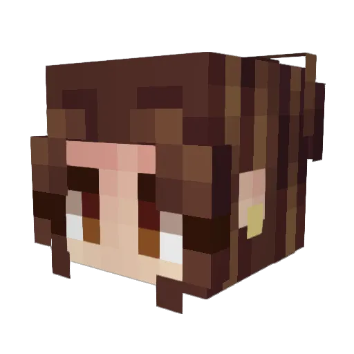 rockygal007 Minecraft avatar head, 3D render