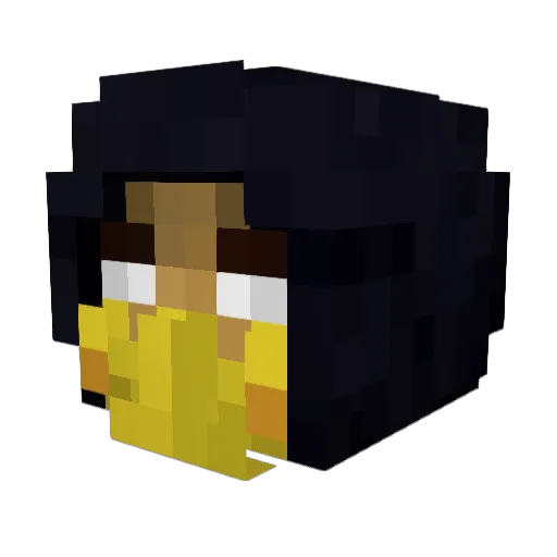 rockyroadiceman Minecraft avatar head, 3D render