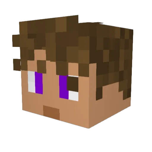 rockyroca13 Minecraft avatar head, 3D render