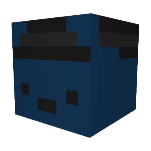 rocosteta Minecraft avatar head, 3D render