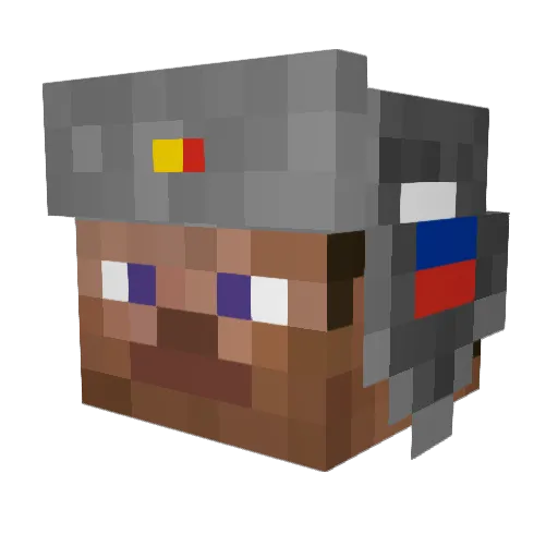 rod_1314 Minecraft avatar head, 3D render