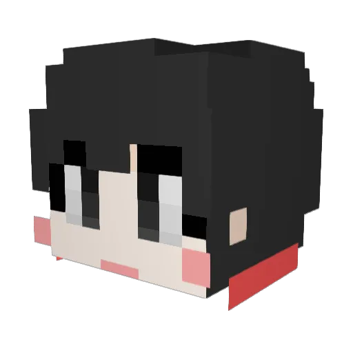 rodagt Minecraft avatar head, 3D render