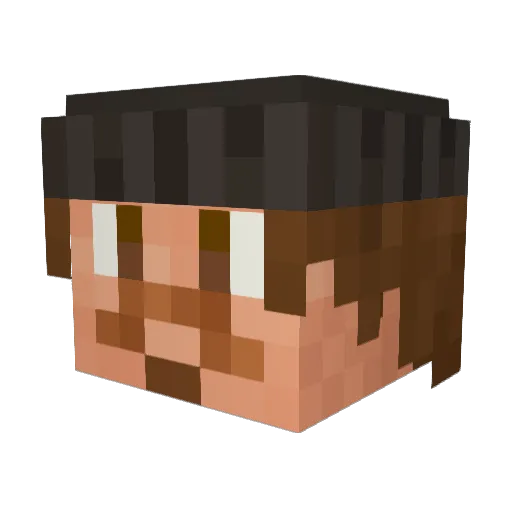 rodelaTheGreat Minecraft avatar head, 3D render