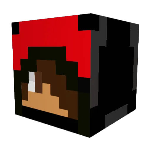 roderzuk Minecraft avatar head, 3D render
