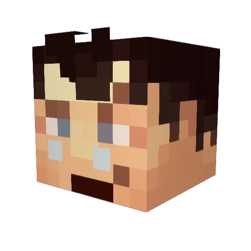 rodiaxp Minecraft avatar head, 3D render