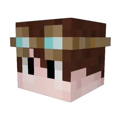 rodimm Minecraft avatar head, 3D render