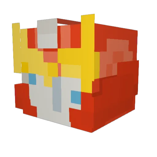 rodislop Minecraft avatar head, 3D render