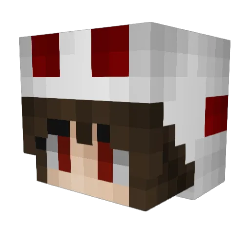 rodistmad Minecraft avatar head, 3D render