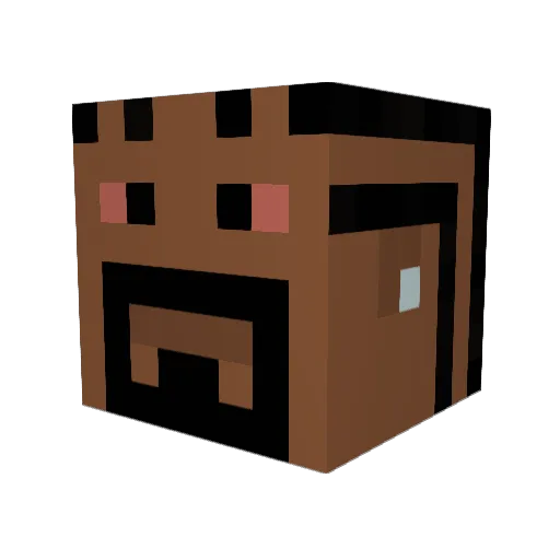 rodnera Minecraft avatar head, 3D render