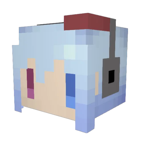 rodorigues Minecraft avatar head, 3D render