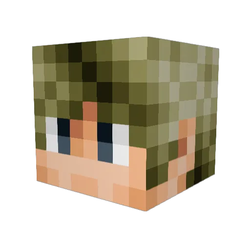 rodrigokas Minecraft avatar head, 3D render