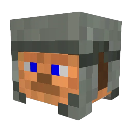 rodriguezeusse Minecraft avatar head, 3D render