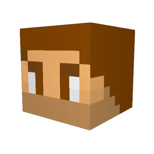 rodritabarra Minecraft avatar head, 3D render