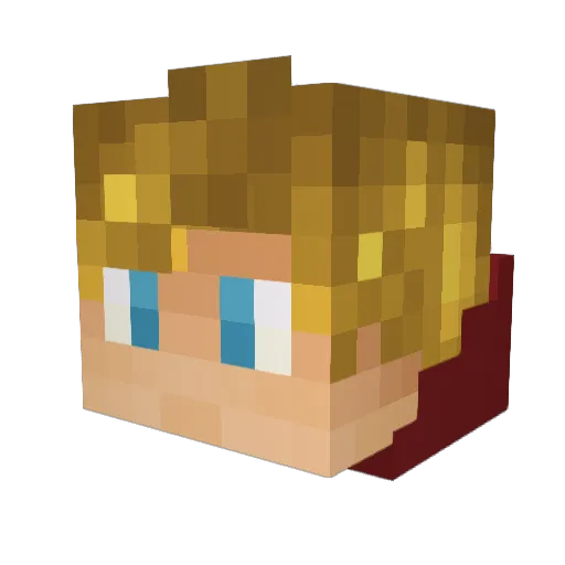 rodrytm Minecraft avatar head, 3D render
