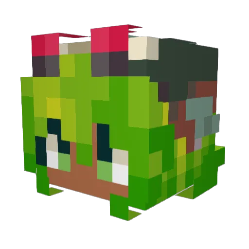 rodunt Minecraft avatar head, 3D render