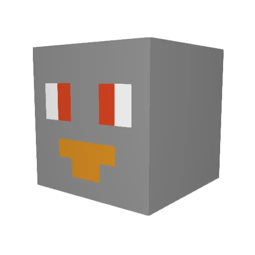 roekoee Minecraft avatar head, 3D render