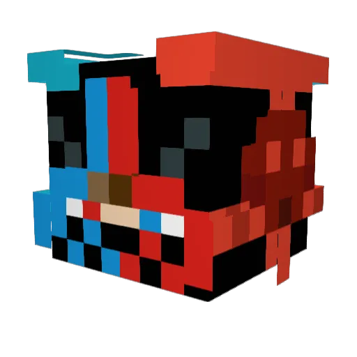 roel_bron Minecraft avatar head, 3D render