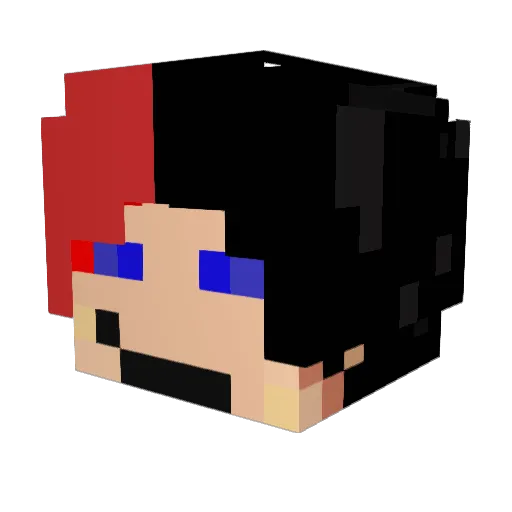 roesave Minecraft avatar head, 3D render
