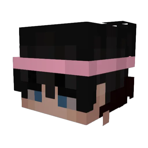 roesjesjager Minecraft avatar head, 3D render
