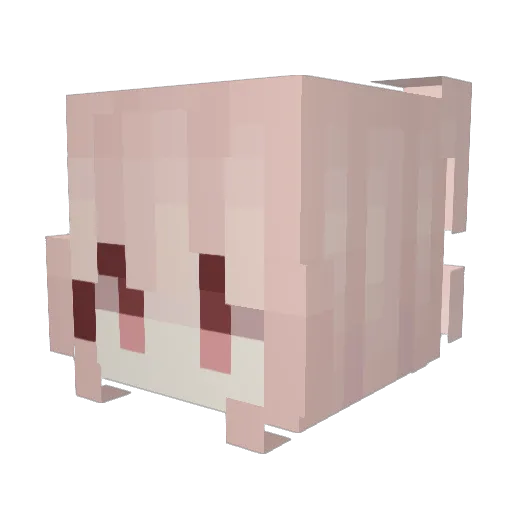 rofll Minecraft avatar head, 3D render