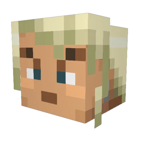roflnights Minecraft avatar head, 3D render