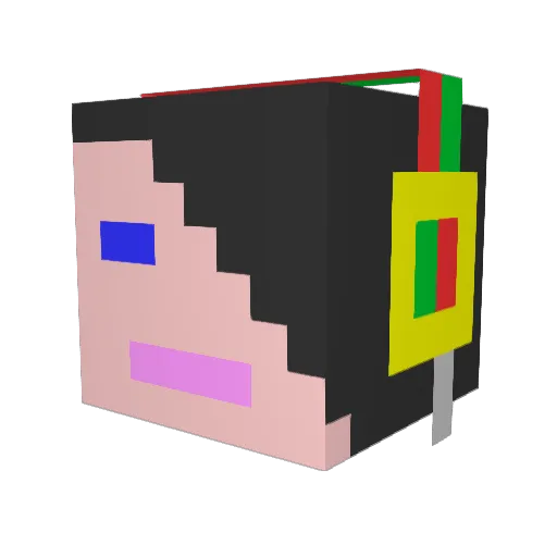 rogan296 Minecraft avatar head, 3D render