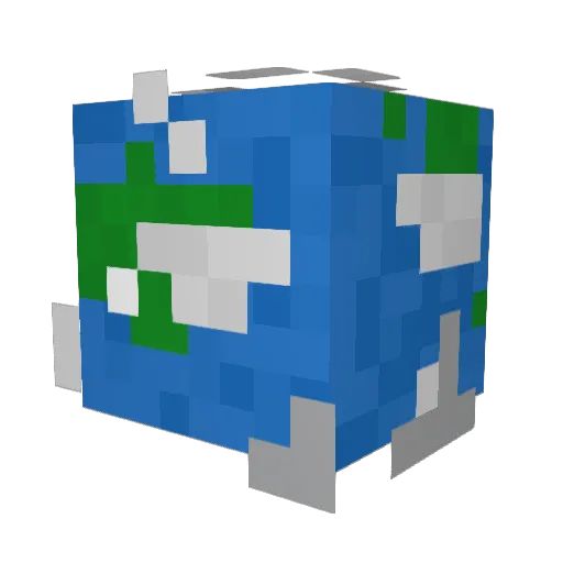 roganau Minecraft avatar head, 3D render