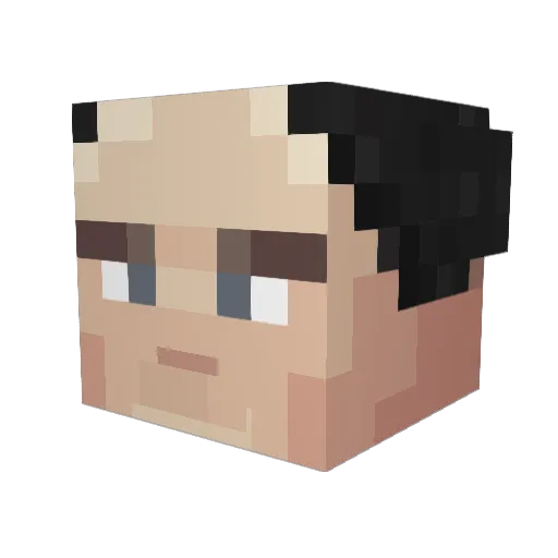 roge13 Minecraft avatar head, 3D render