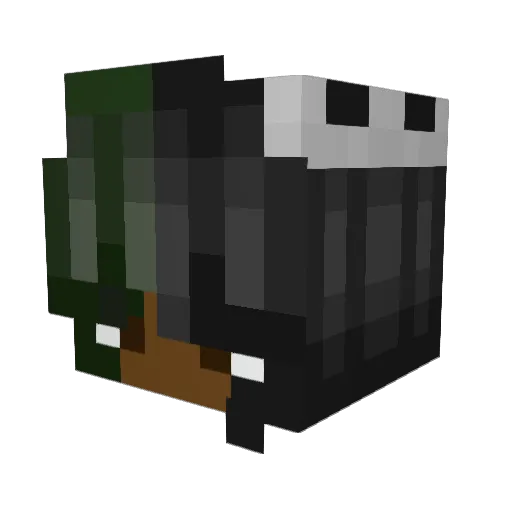 rogerthatx Minecraft avatar head, 3D render