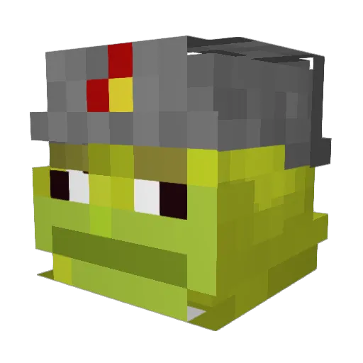 rogesald Minecraft avatar head, 3D render