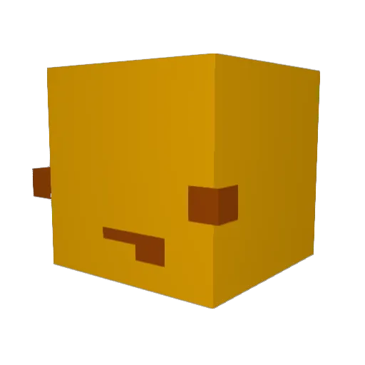 roghost Minecraft avatar head, 3D render
